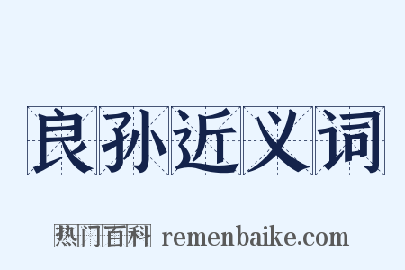 良孙近义词是什么意思的图片